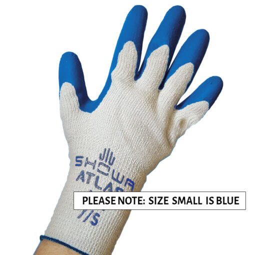 SHOWA ATLAS THERMAL GLOVE size SMALL: COLOR: BLUE
