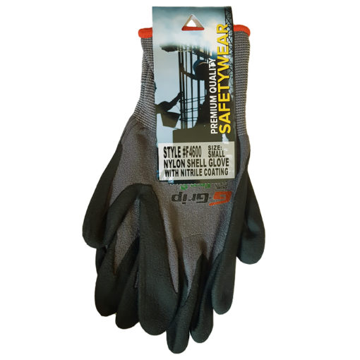 G Grip Nitrile Coated Nylon Gloves F4600
