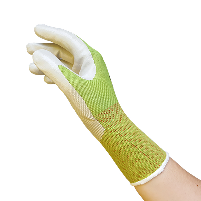 Nylon Lining Size 6 Atlas 370 Protective Gloves Nitrile Black Small 