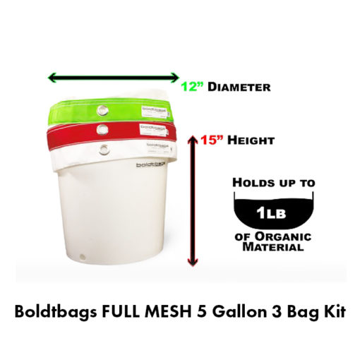 Boldtbags FULL MESH 5 Gallon 3 Bag Kit