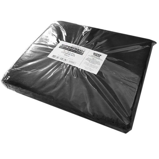 SUPERFRESH Vacuum Seal Bags 15 x 18 CLEAR/BLACK